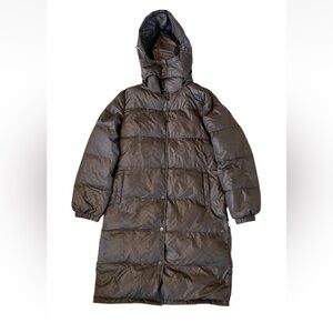 MISSONI Sport Women’s Brown Long Down Puffer Jacket Coat Size Medium